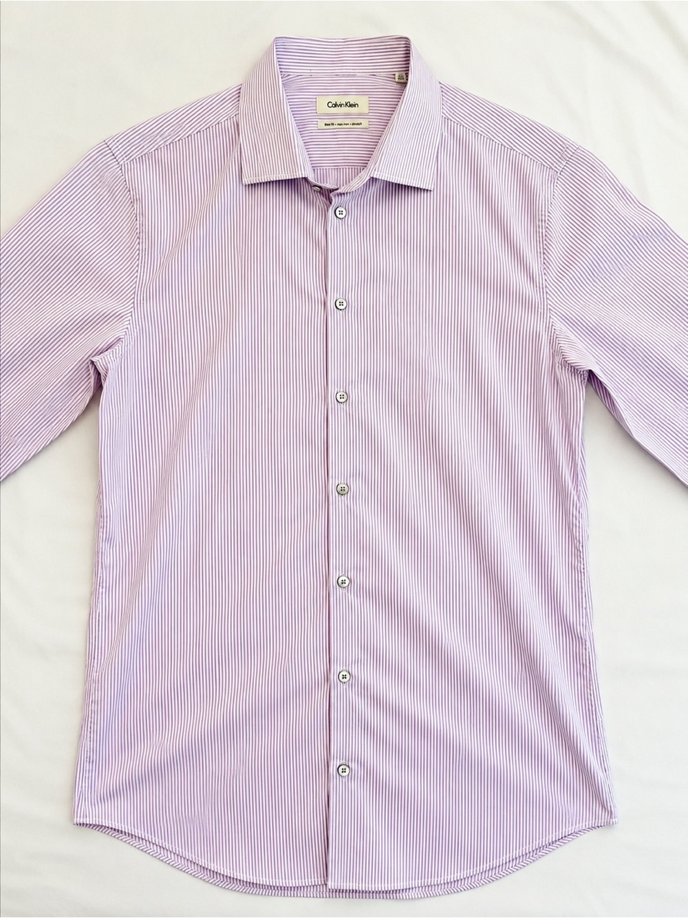 Calvin Klein Large Men Button Down Dress Shirt